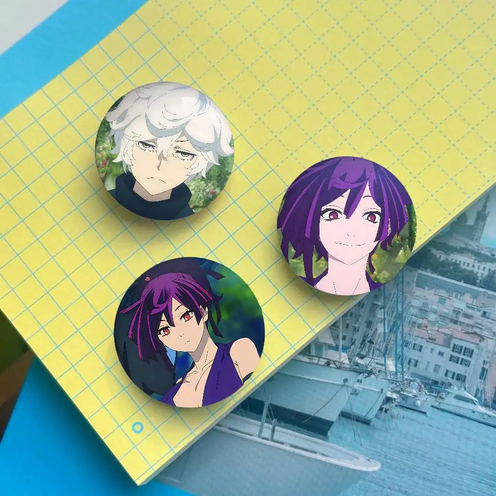 دبابيس طية صدر السترة المستديرة المميزة من كارتون هيلز بارادايس: دبابيس شارة لطيفة لملحقات حقيبة الكتف والهدايا التذكارية #5