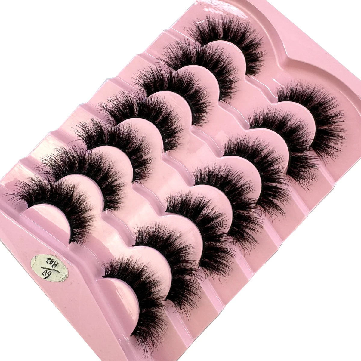 7Pairs Maquiagem Short Natural Mink Lashes 5D Fluffy Wispy Eyelashes Volume False Eyelashes Eyelash Extensio makeup Fake Eyelash