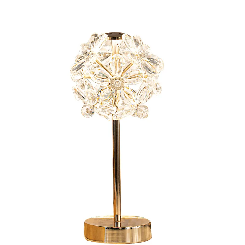 

Nice Modern Bedroom Bedside Lamp Creative Decoration Dandelion Crystal Night Lights