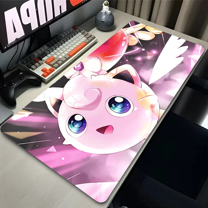 Big Mouse Pad Computer Keyboard Pad Pokemon Jigglypuff Large Gaming Accessories kawaii Mousepad PC Gamer Extended Desk Mat Table