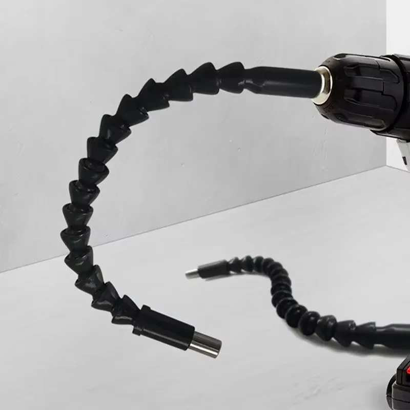 

1PC Black 300mm Hexagonal Universal Soft Shaft Screwdriver with Electric Screwdriver for Connecting Extension Rod Tool