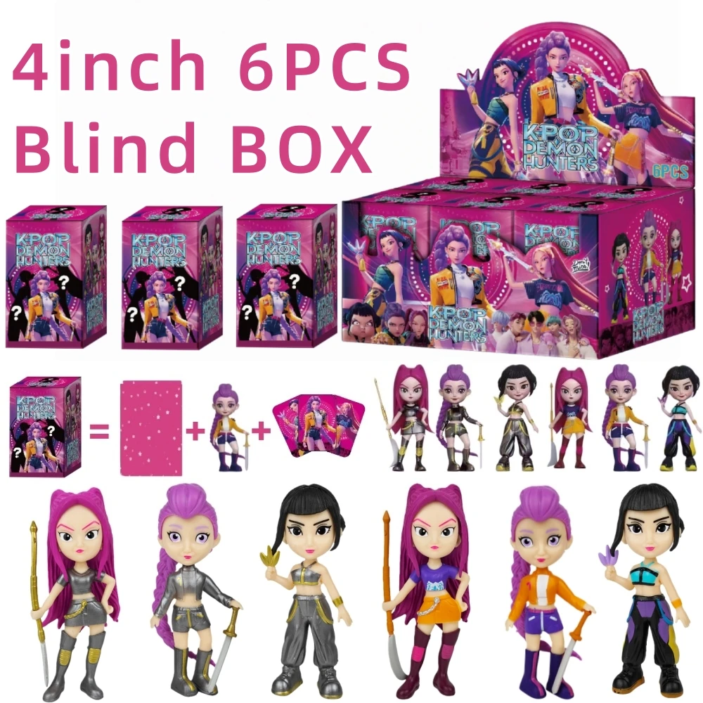 2025年新作 KPOP デビルハンター ドール ビニール玩具 アニメフィギュア ルミ ミラ ゾイ ビニールマスク ブラインドボックス モデルオーナメント おもちゃ クリスマス 誕生日プレゼント