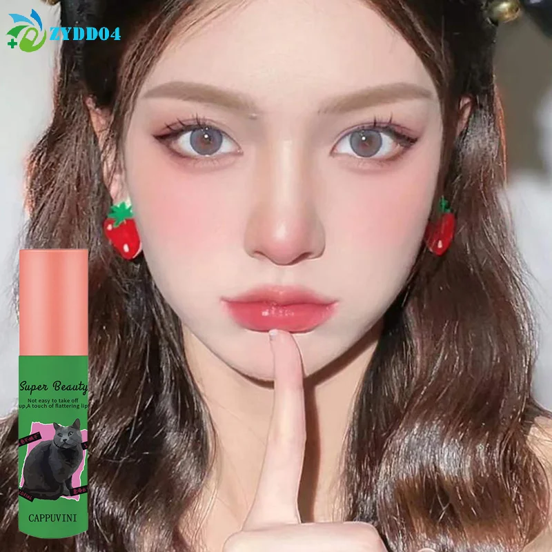 ● Cappuvini mignon chat boue à lèvres mat crème Texture crème à lèvres velours liquide rouge à lèvres longue durée imperméable rouge à lèvres teinte maquillage