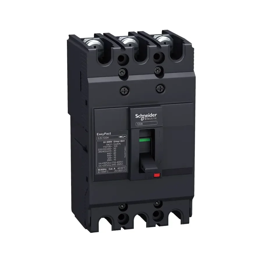 

Sch-neider Electric PowerPacT H Molded Case Circuit Breakers 125A 3pole 600V AC 14kA lugs circuit breaker HDL36125