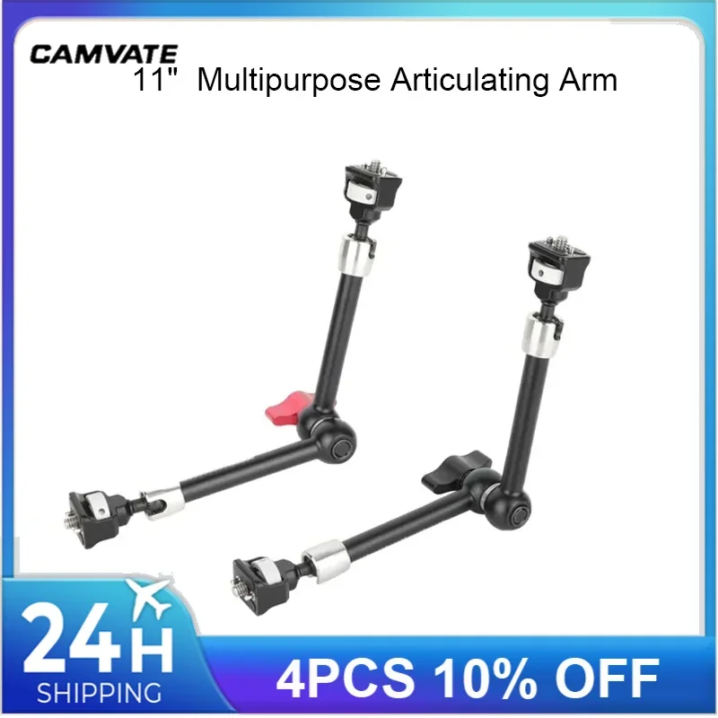 CAMVATE Camera Multipurpose Articulating Arm with Anti-Twist 1/4''-20 Screw Mount 11inch Magic Extension Arm