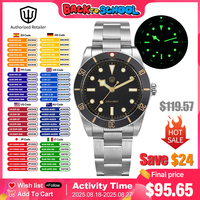 Watchdives WD7922 Quartz Watch Men VH31 Movement Sapphire Crystal 200m Waterproof Wristwatch Luminous 37mm Vintage BB54 Watches