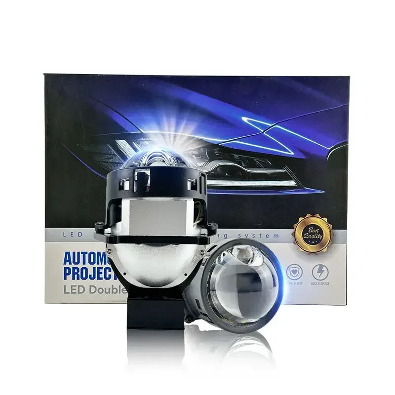 

Auto Lighting System 3-inch Bi LED Projector Lens Headlamp New 12V Mini Audi A4 Car Light Accessories 6000K Color