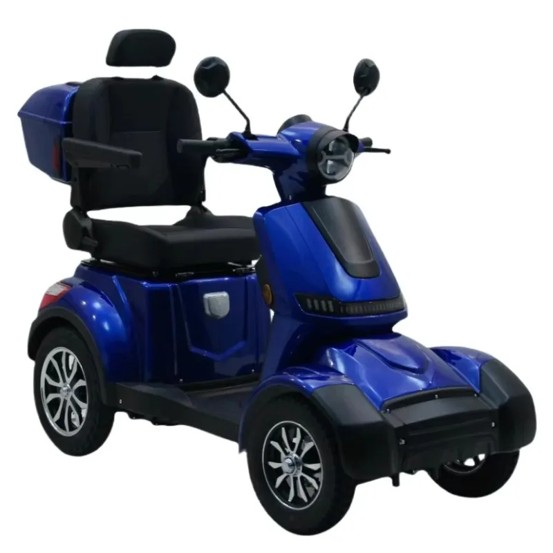 

Modification Skyblue Model Beetle 1000W 25km/h Luxury Elderly Outdoor 4 Wheel Electric Mobility Scooter with Adjustable Seat