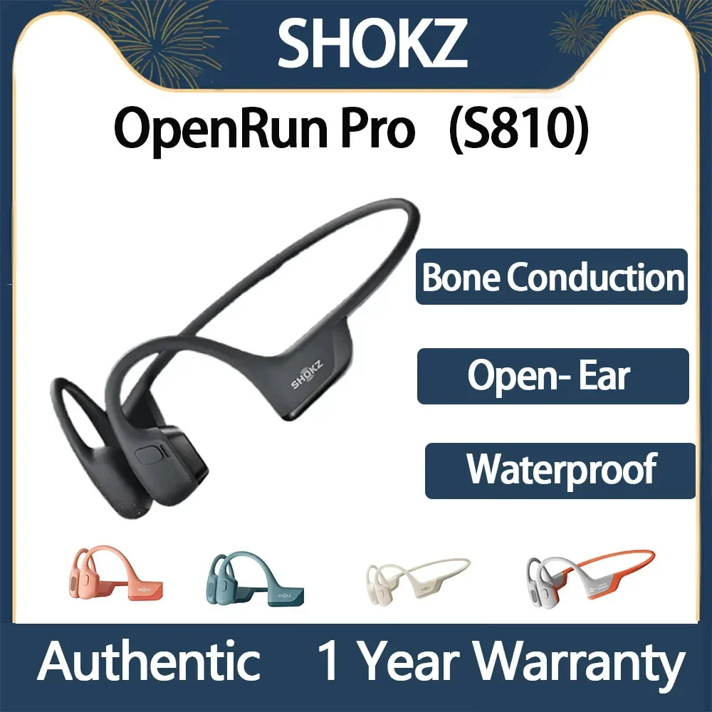 Original SHOKZ Openrun Pro S810 Bone Conduction Wireless Bluetooth Earphones Waterproof Sport Running Headset  for Workouts