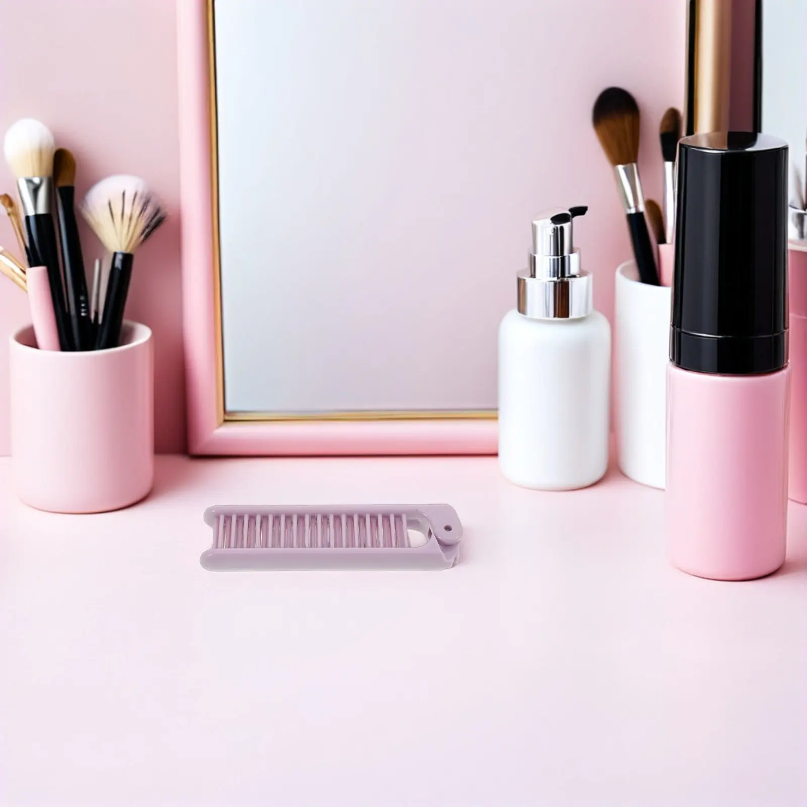 9Pcs Foldable Travel Hair Comb Folding Brush Dual-Use Wide and Fine Teeth Lightweight Pocket Size Portable Styling Comb for All
