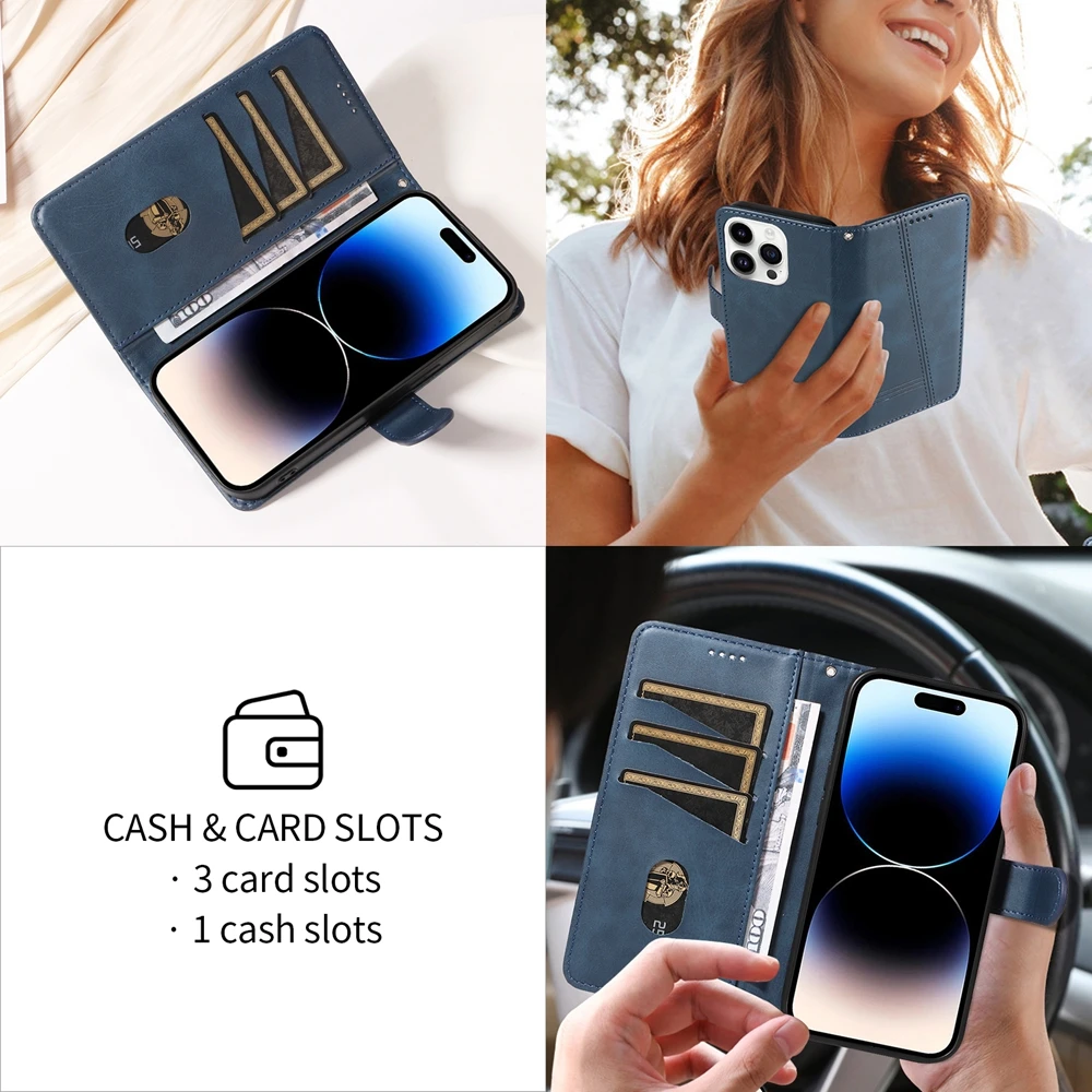 Magnetische Flip-Lederhülle für Xiaomi Redmi 15 15C 14C 13 13C 12 A5 4G 5G Poco C85 169 171 173 Premium Brieftasche mit Kartenfach – Detail 10