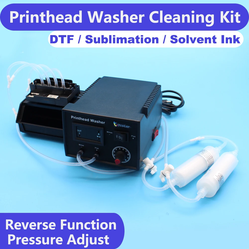 Clogged Solvent DTF Ink Printhead Unclog Impluse Suck Cleaning Machine For Epson DX6 DX7 L1800 L805 1390 P6000 Print Head Washer