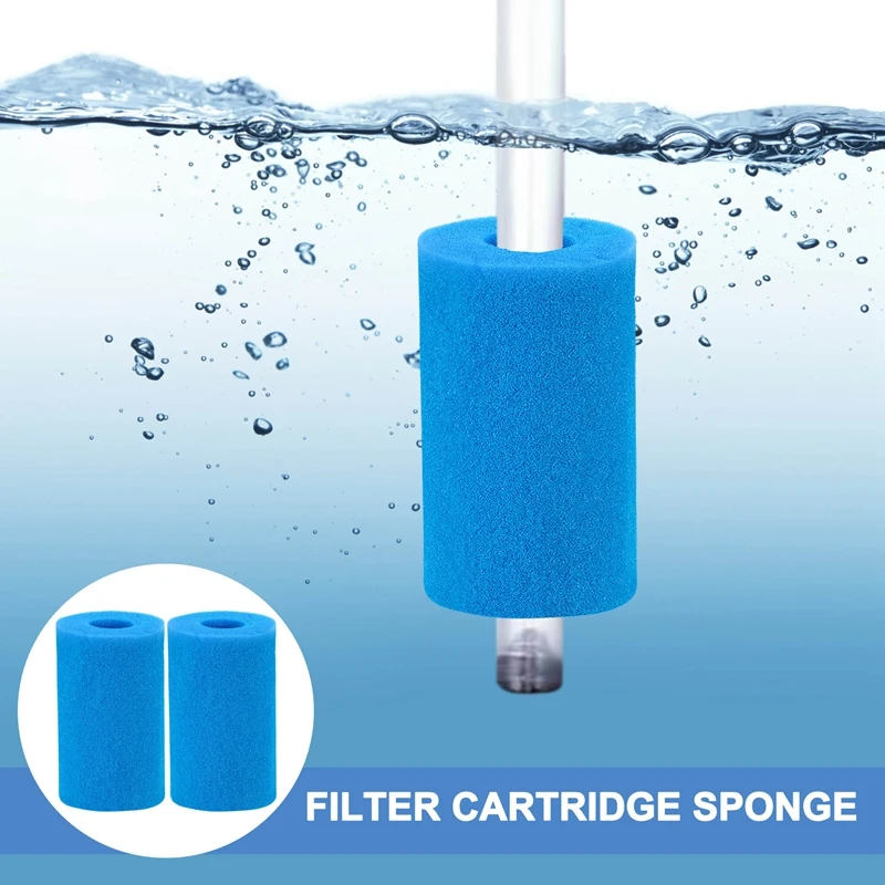 Type B Washable Pool Sponge Filter, Reusable Swimming Cartridge Foam Filter For Compatible With In-Tex Type B (2 Pcs)