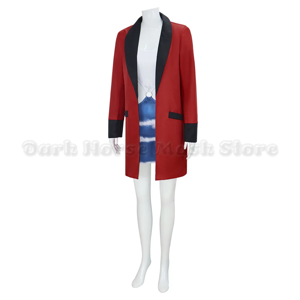Vivian Ward Cosplay Costume Movie Pretty Woman Red Blazer Halloween Carnival Roleplay Outfit for Women Party Dress view 4