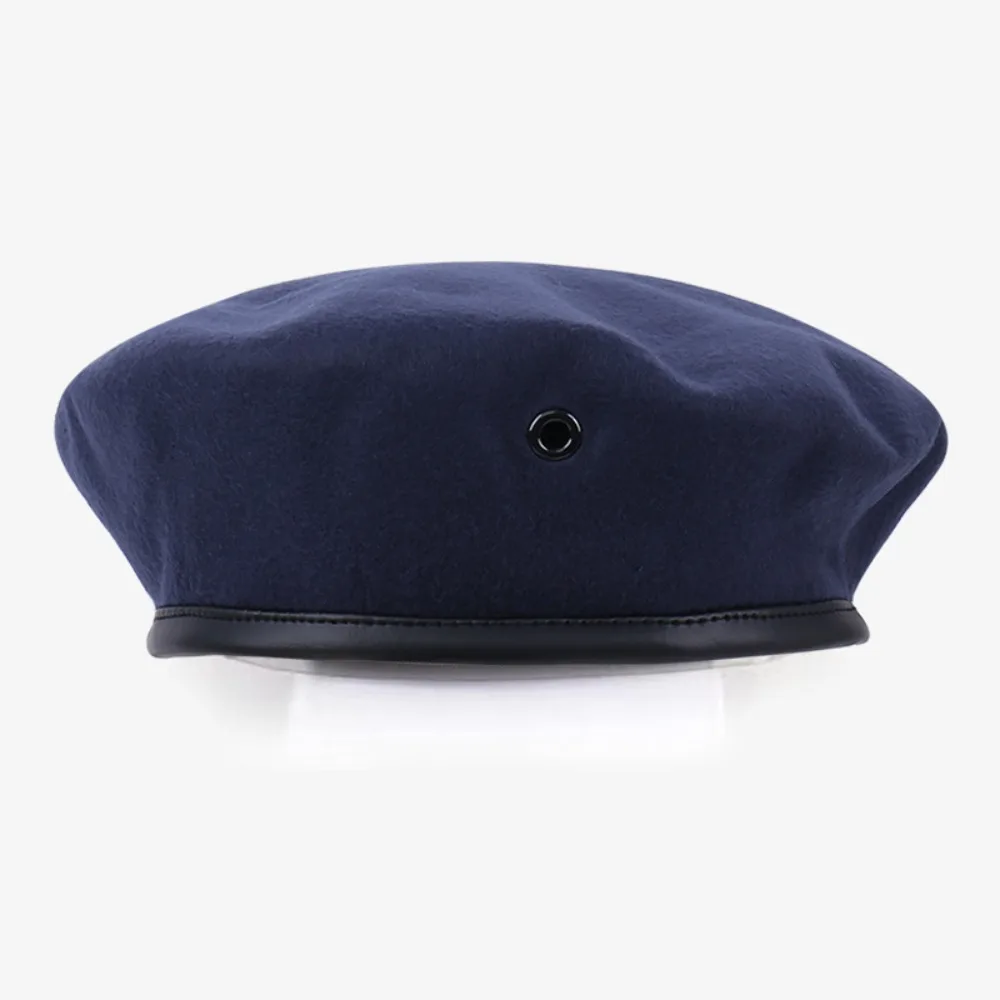 Unisex Adjustable Berets Hat Solid Color For Cosplay Uniform Cap Casual Autumn and Winter Painter Cap Security Cap