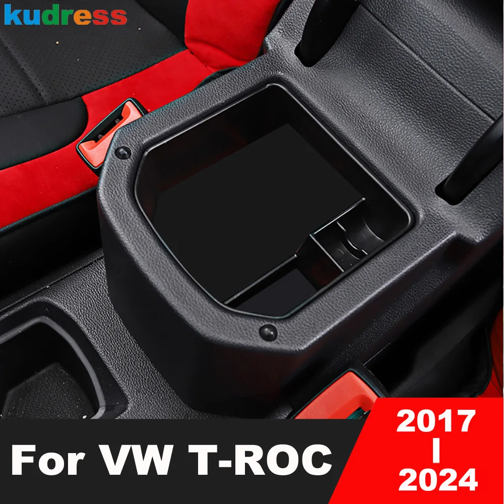 

Для Volkswagen VW T-Roc TROC 2017-2021 2022 2023 2024 автомобильный центральный подлокотник ящик для хранения лоток-органайзер контейнер чехол аксессуары