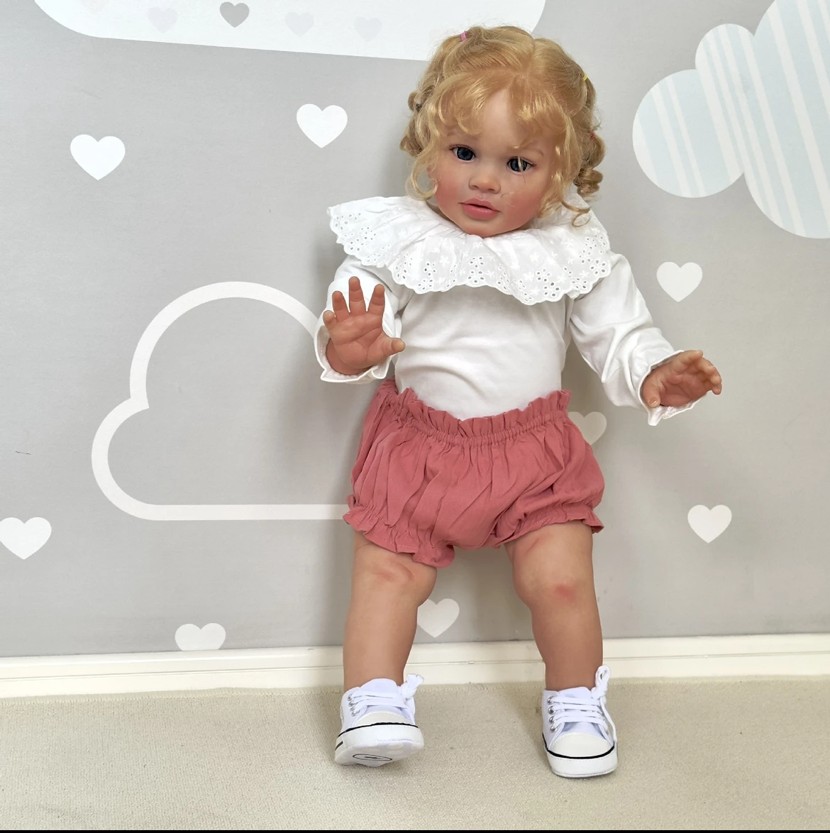 26" Pippa Blonde Princess Reborn Doll – Ultra-Soft Body, Delicate Skin & Sparkling Eyes | Adorable Gift for Girls