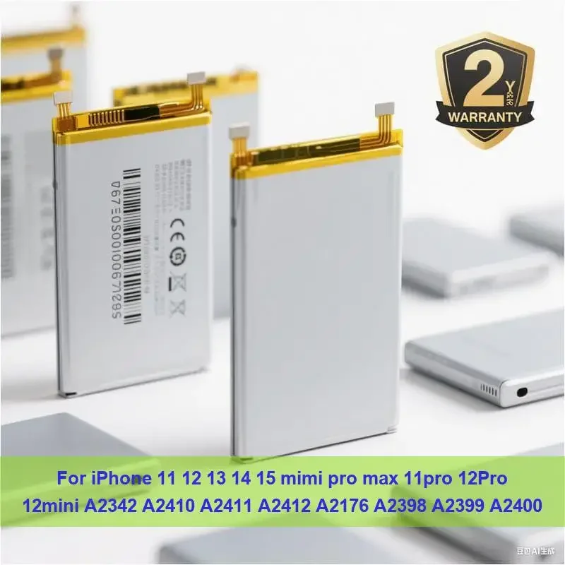 

Battery For iPhone 11 12 13 14 15 mimi pro max 11pro 12Pro 12mini A2342 A2410 A2411 A2412 A2176 A2398 A2399 A2400