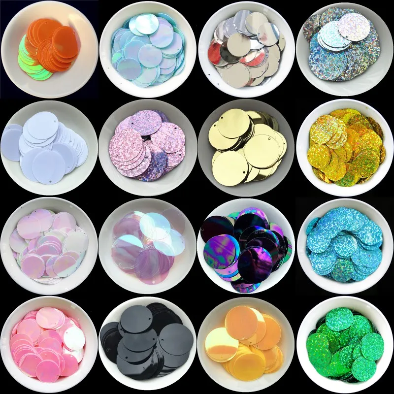 

Пайетки плоские круглые 6 мм, 8 мм, 10 мм, 20 мм, 30 мм, россыпью, для шитья, свадебных поделок, женских DIY-аксессуаров, для рукоделия