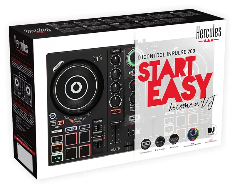 stage bar disco Hercules Hi Cool Input 200 entry-level disc player mini digital DJ controller