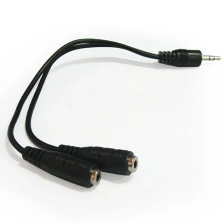 الصوت سماعة تمديد كابل 3.5 مللي متر جاك 1 ذكر إلى 2 أنثى ستيريو Aux الحبل لخط مكبر الصوت الهاتف المحمول MP3