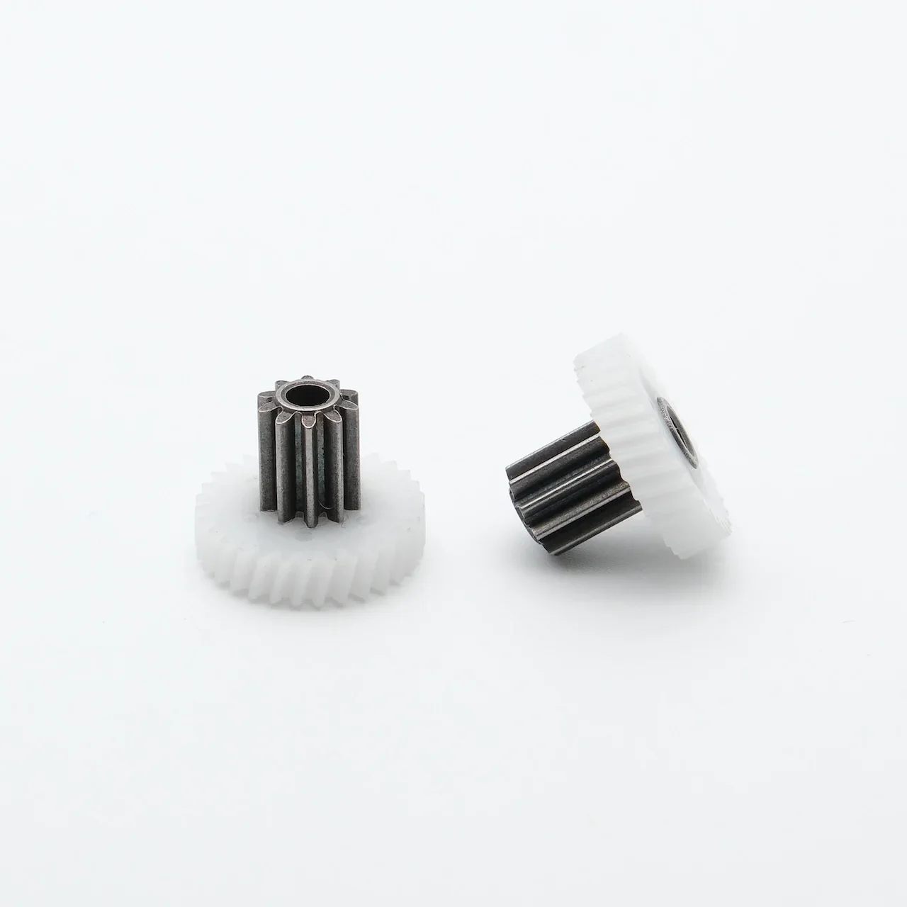 10T 30T 2.5mm POM Double Gear Plastic DIY Model Motor Right-Handed Helical Gear