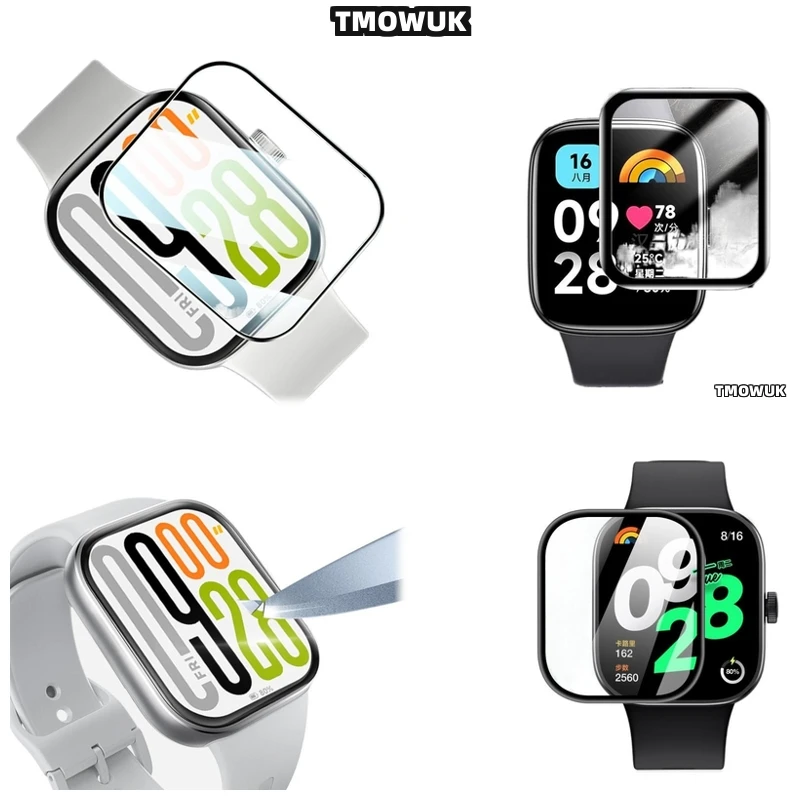 

For Xiaomi Redmi Watch 2 3 4 5 Lite Active, Elegant PMMA, Scratch Free Film