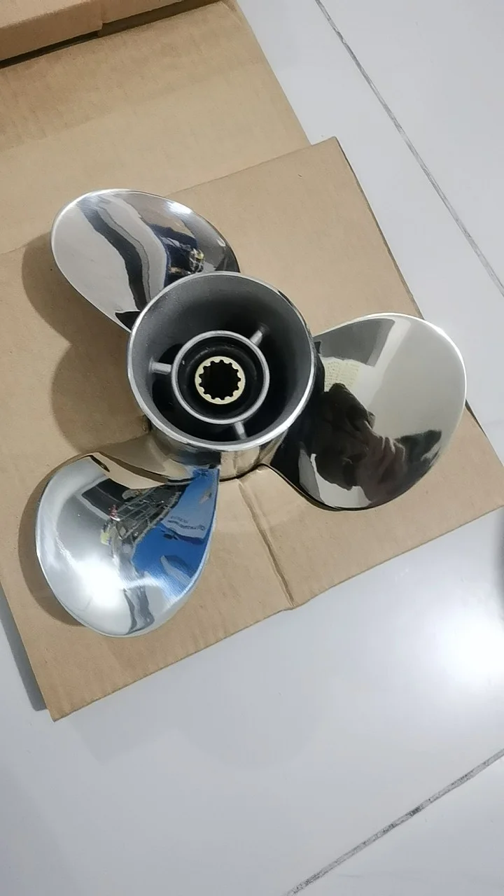 New Arrival Stainless Steel Propellers For Yamaha 2 Stroke 40HP-55HP,4 Stroke 60HP Outboard Motor 11 1/8x14 - G/ 11 1/8 x 14 - F