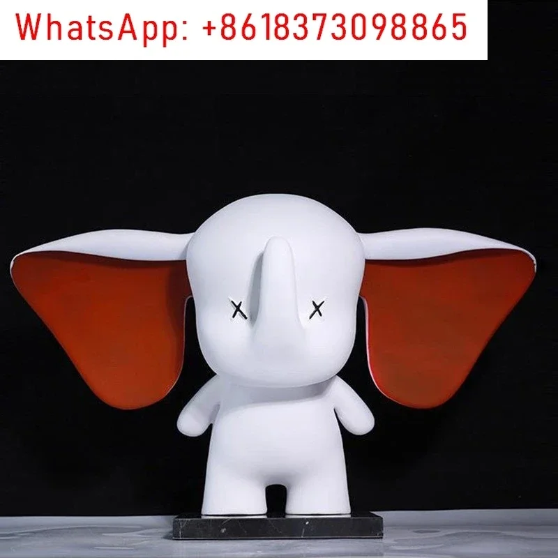 Dumbo Elephant Sculpture, Room Decor, Creative Animal Statue, Crafts Desktop Ornament, Home Accessories, Nordic Crafts Gifts