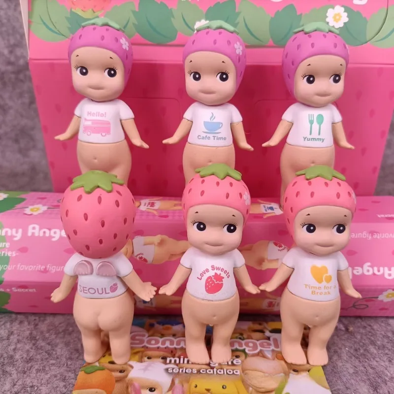 Figurines de fraises mignonnes pour garçons, Sonny Angels, jouets amusants et bon marché pour enfants, femmes et hommes, Mini figurine décorative