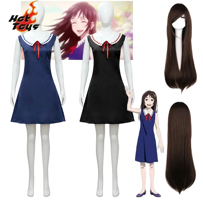 Orimoto Rika Cosplay Costume Anime Jujutsu Kaisen Cosplay Cursed Queen Lovely Sleeveless Dress Woman Sexy Kawai Party Uniform