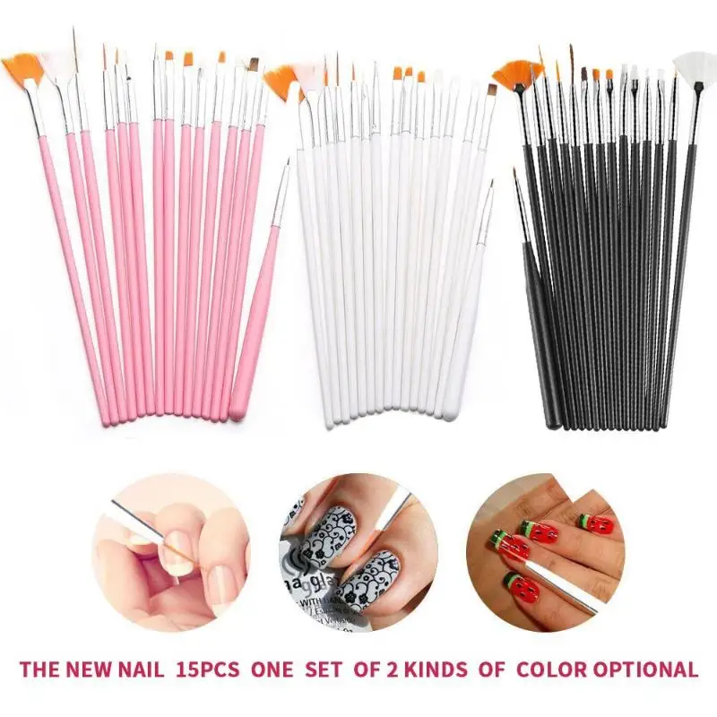 33 Uds. Herramienta artística para uñas con pinceles para pintar uñas, herramienta para puntear uñas, lámina para uñas, cinta para manicura, diamantes de imitación para uñas