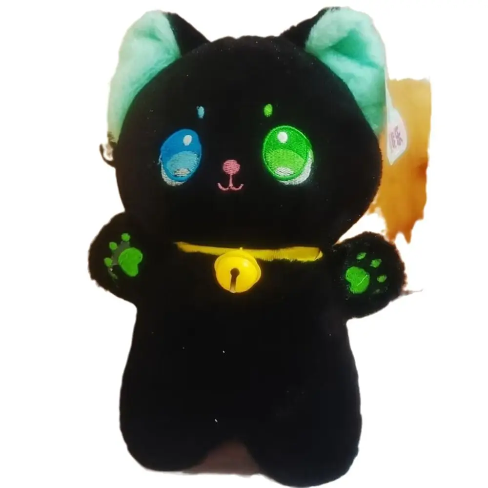 Travesseiro de pelúcia gato preto e branco preto e branco brinquedo de pelúcia animal de pelúcia fada gato dos desenhos animados 25cm crianças presentes de aniversário