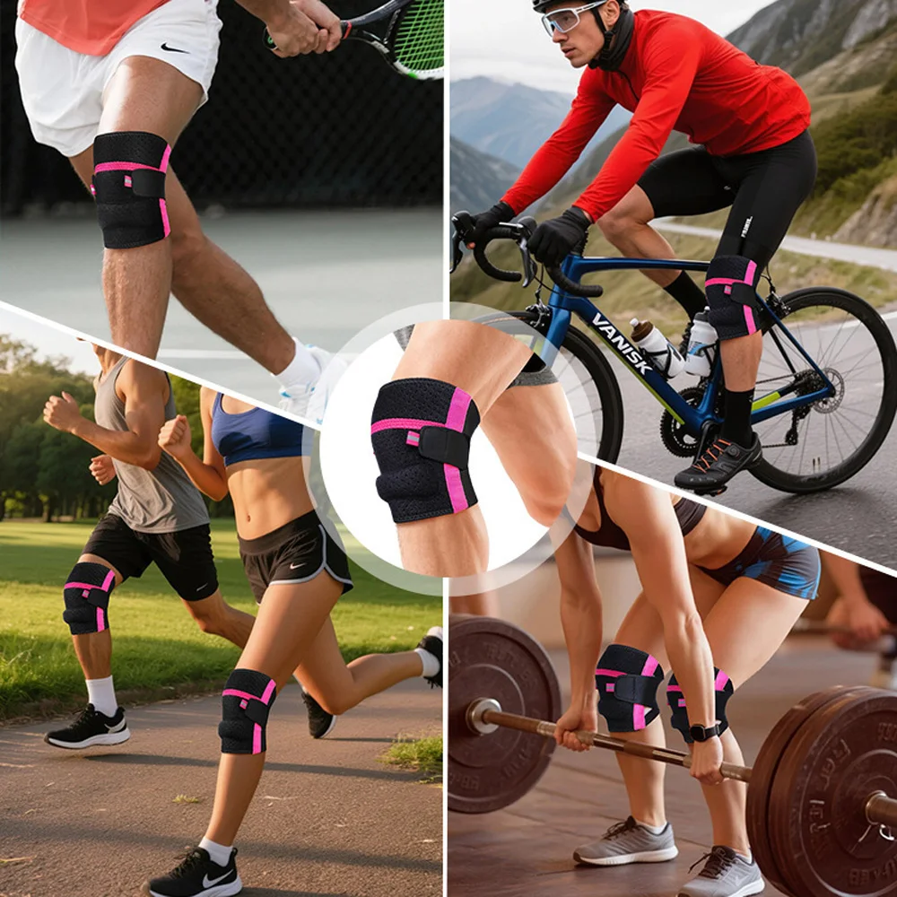 

1/2PCS Knee Brace for Knee Pain with Side Stabilizers for Women Men, Compression Knee Support with Patella Gel Pads, Arthritis