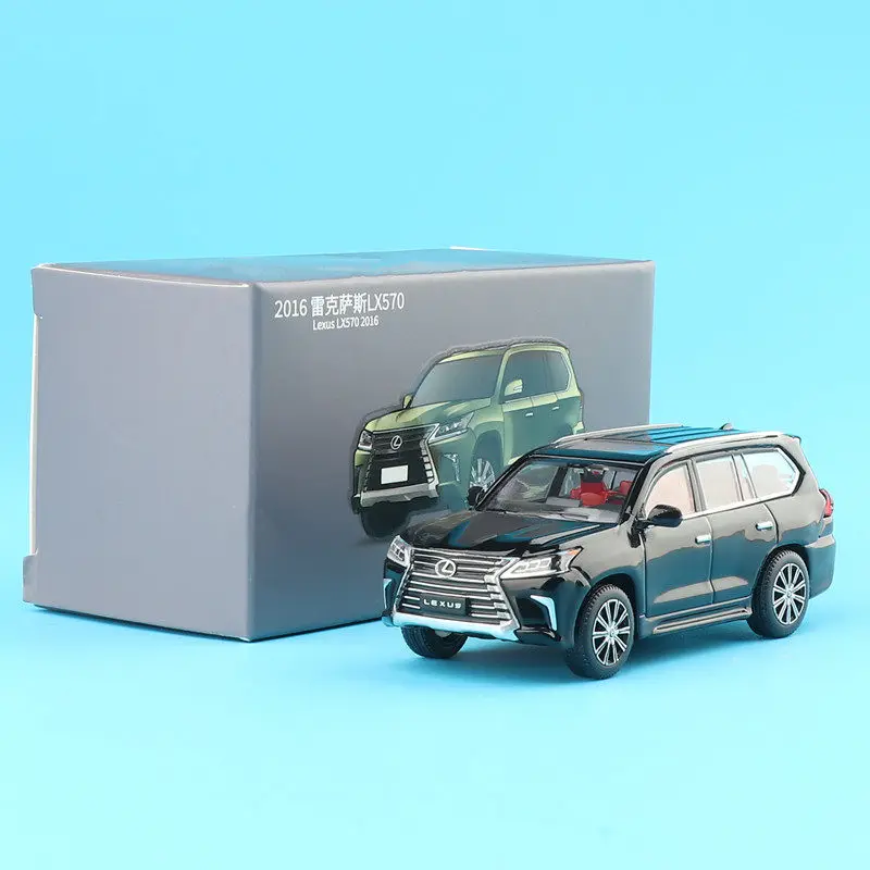 JKM 1:64 LX570 2016 SUV samochód ze stopu Diecasts i pojazdy zabawkowe Model samochodu miniaturowy model samochodu w skali dla dzieci