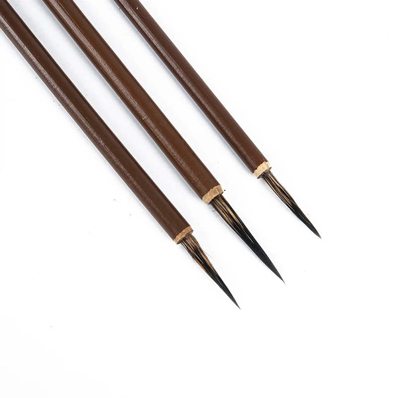 

3pcs Fine Tip Paint Brush Set for Acrylic, Models, Mini Miniature Detail , Nylon Hair Thin Extra Fine Paintbrushes