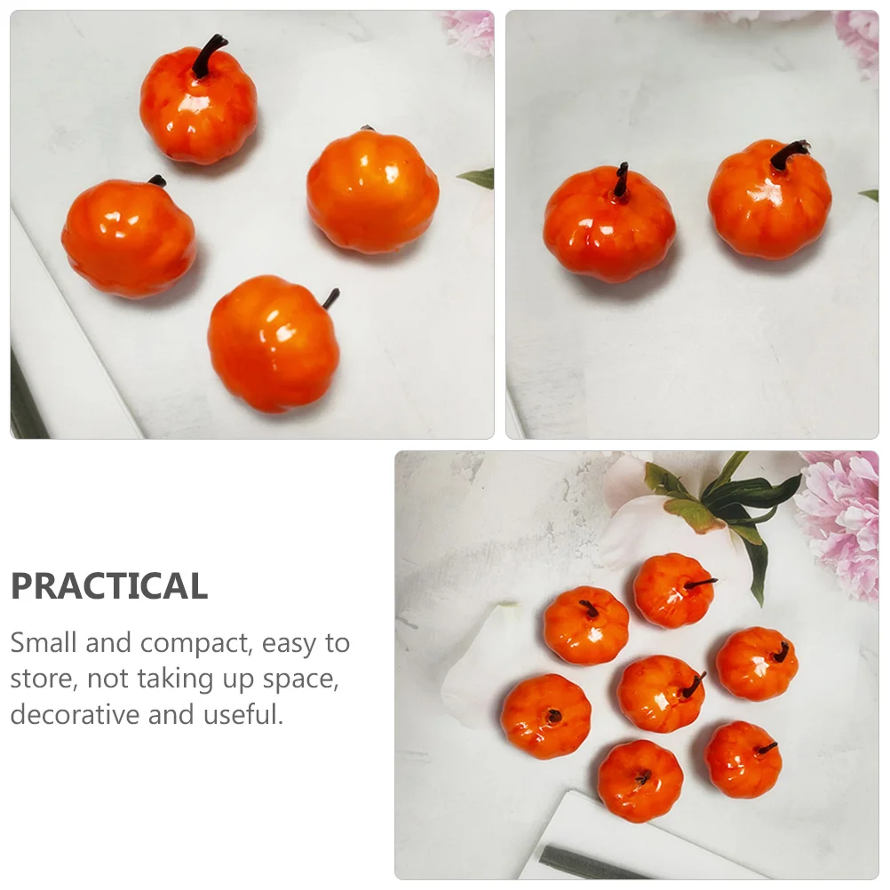 

30Pcs Artificial Small Pumpkins Simulation Mini Pumpkins Home Indoor Outdoor Decoration Halloween Thanksgiving Ornaments