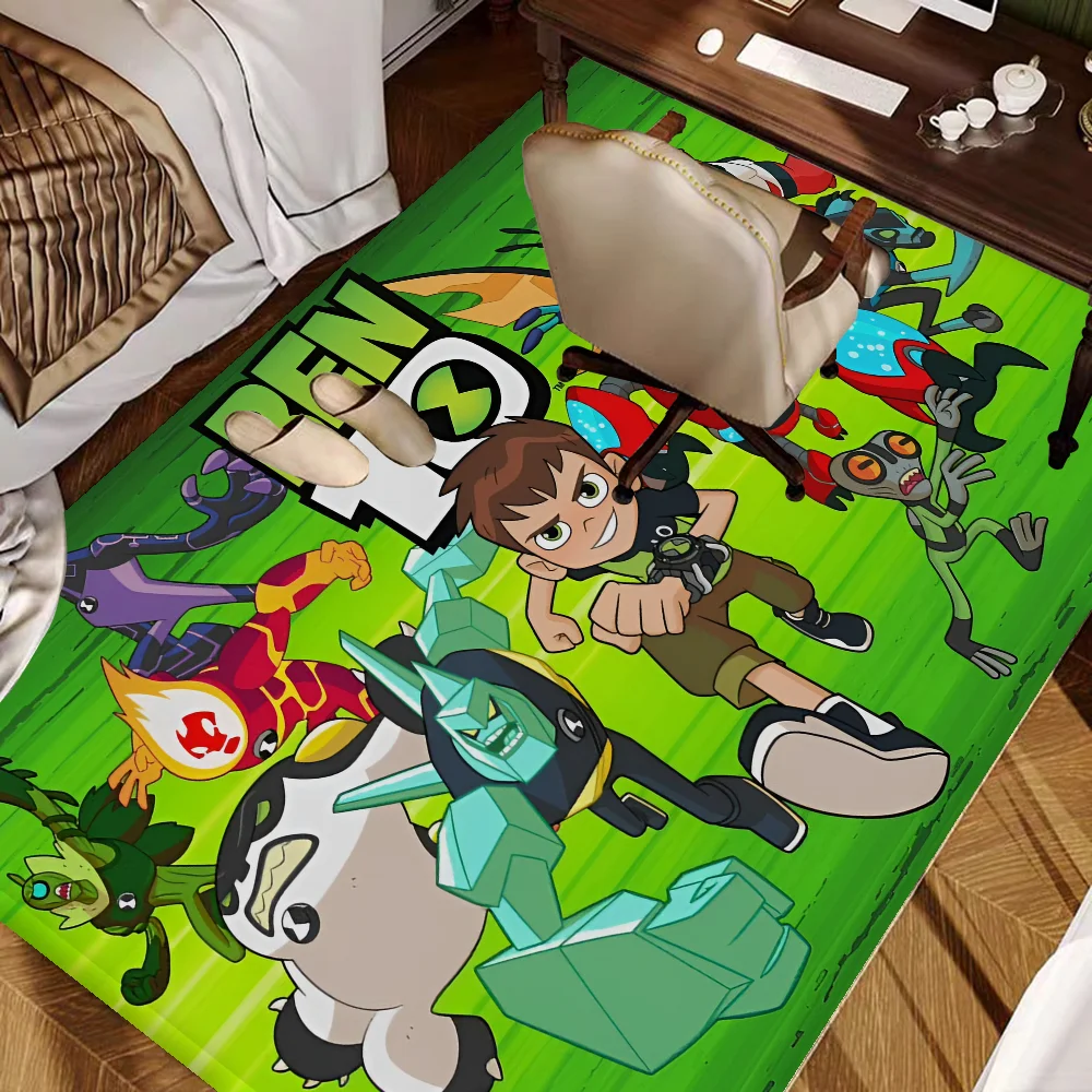 

Cartoon B-Ben 10 Door Mat Washable Non-Slip Living Room Sofa Chairs Area Mat Kitchen Doormat Area Rug