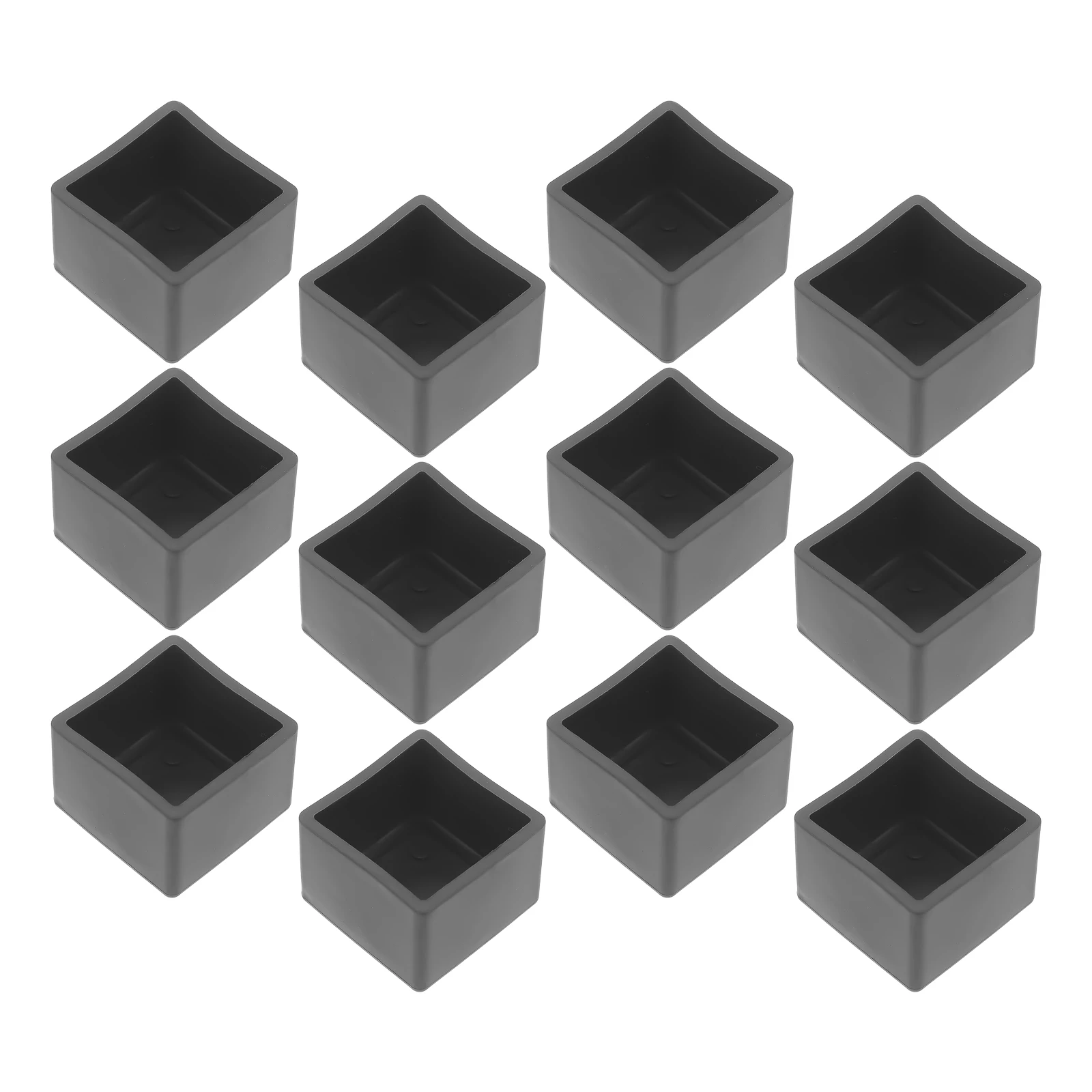 

12 Pcs Chair Leg Floor Protectors 35x35mm Non Slip Hardwood Covers Furniture Feet Pad Table Leg Protectors Wear Resistant