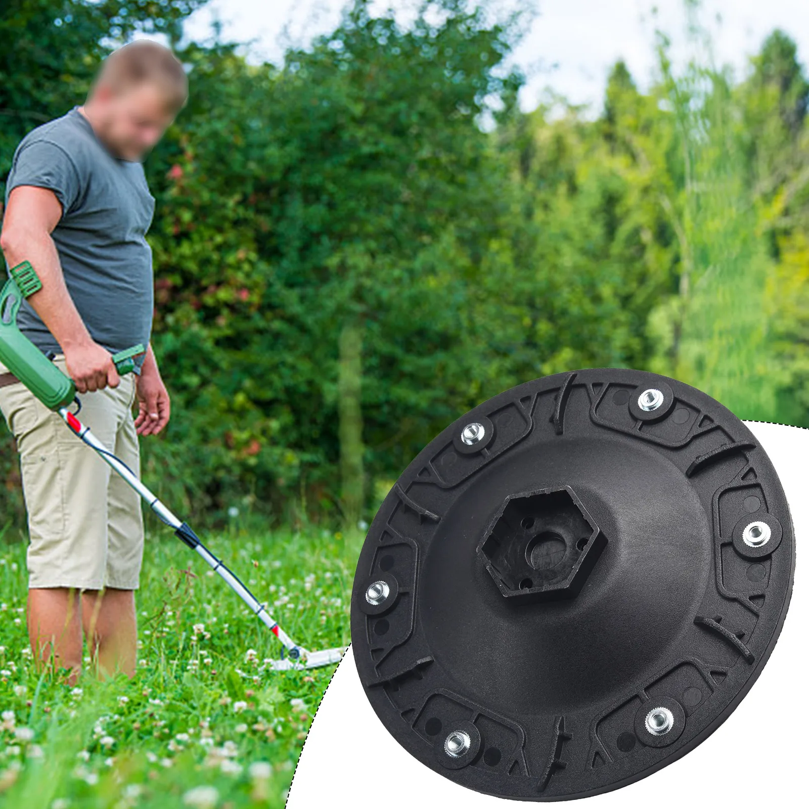 Cutter Disc Compatible with YARDFORCE POWERWORKS and Landxcape/Kress/Landoid S&M Mowers 6 Blade Blade Turntable