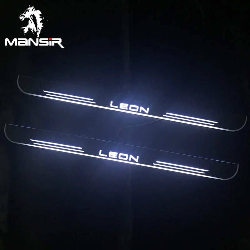 Auto-verschleiss-platte Pedal Lampen Für SEAT LEON MK2 MK3 1M 1P Tür Sill Pathway Licht LED Beleuchtung