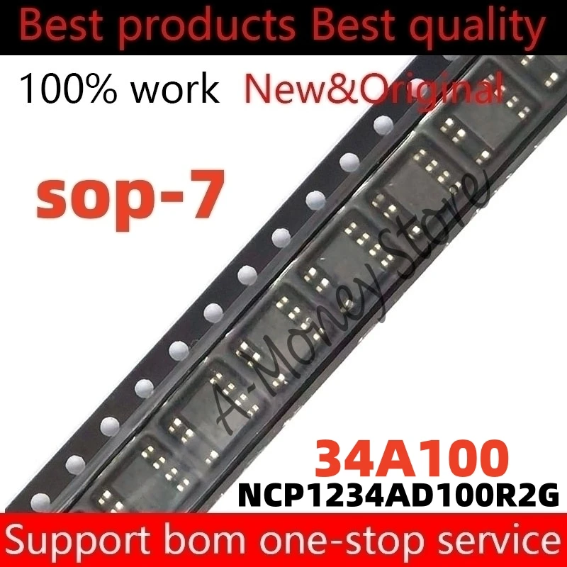 

(5pcs)NCP1234AD100R2G NCP1234AD100 34A100 sop-7