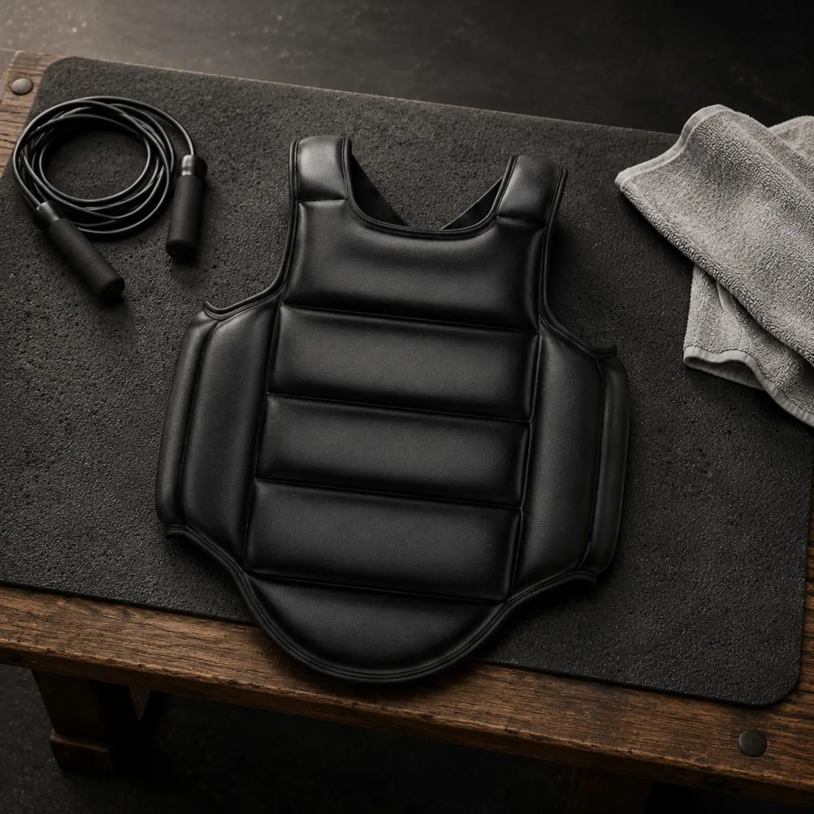 Sanda Chest Protector Double-Sided Wear Taekwondo Chest Protector Sports Protection Thick Padding Universal Fit Design