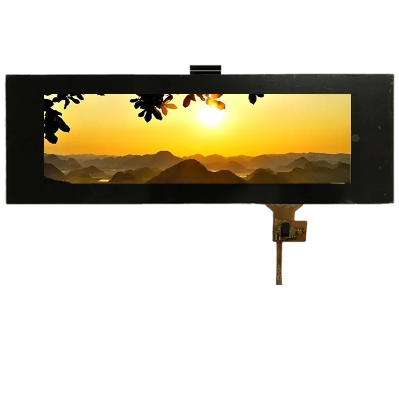 8.0 inch 1600*480 LVDS interface IPS TFT LCD display module with touch