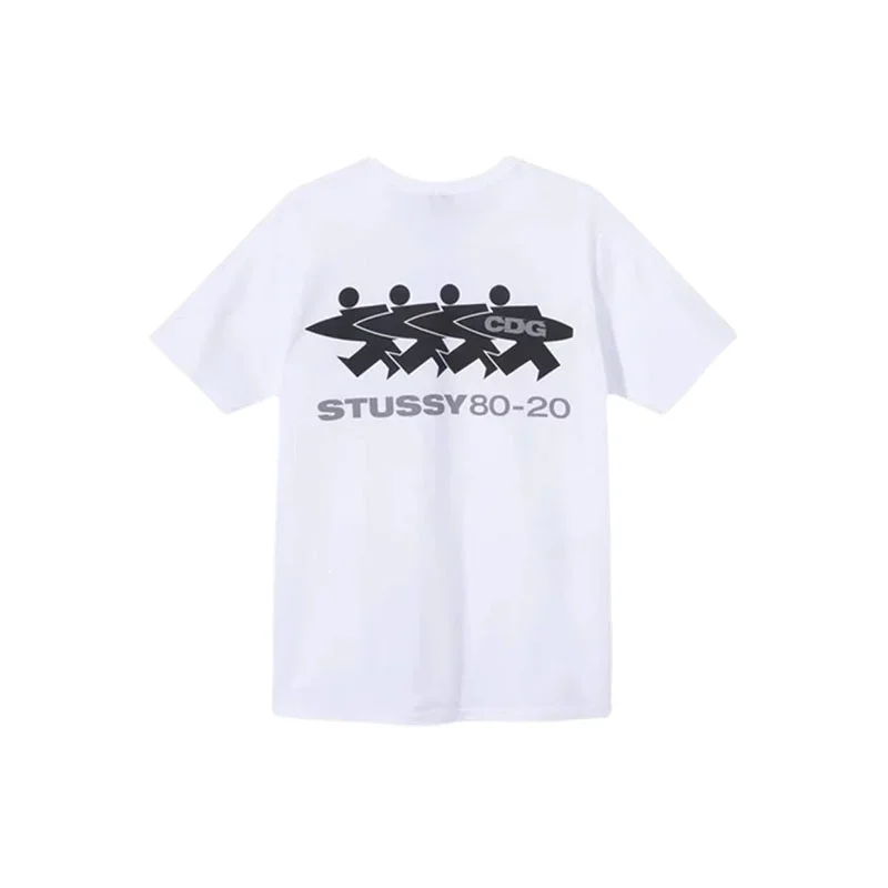2024 Summer New with The Same High Quality Fashion Trend Cotton Skateboard Print Short Sleeve T-shirt for Men streetwear