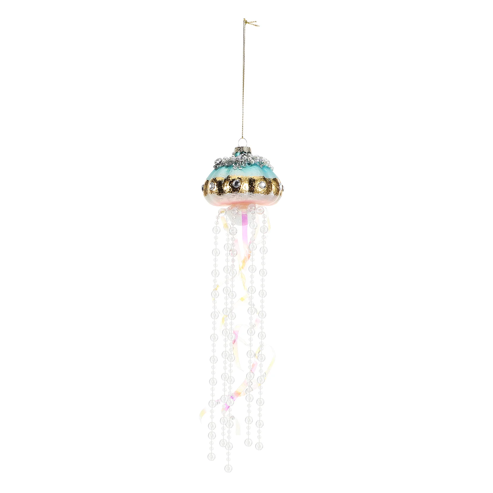 

Glass Jellyfish Hanging naments for Home Decor Decorations Beach Theme Glow Tree Lanterns Cute Sea Gifts