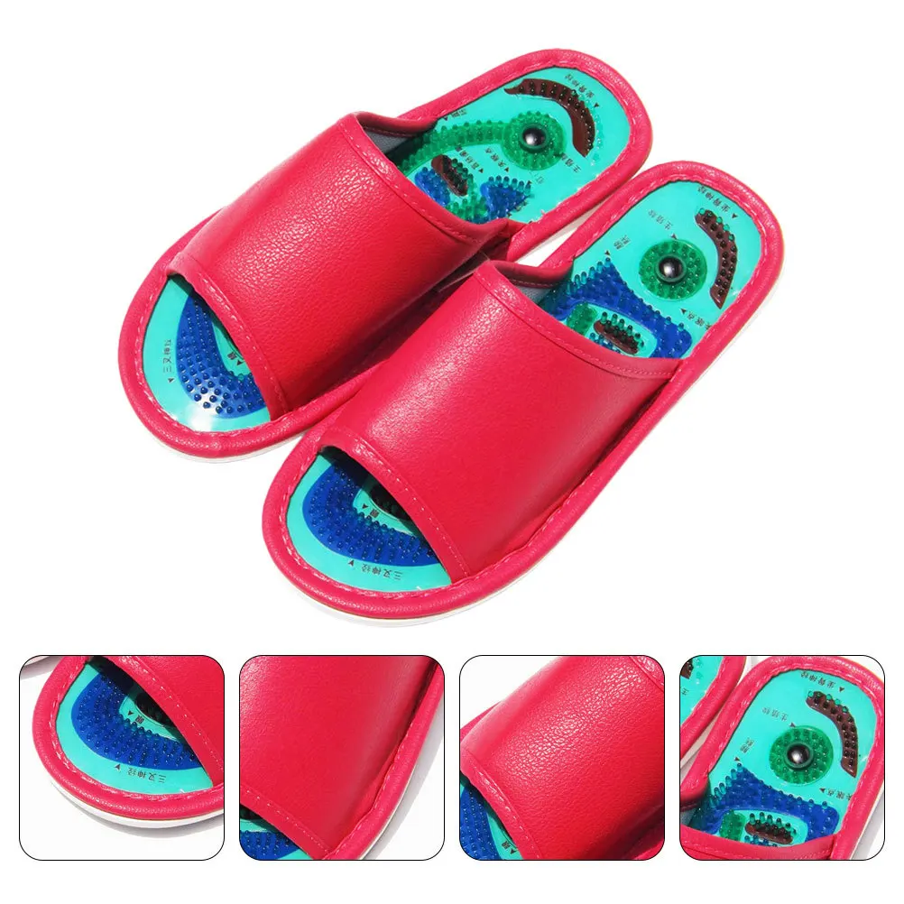 

1 пара массажных тапочек с дизайном подошвы для акупунктурных точек, способствующих кровообращению, легкие комфортные массажные тапочки