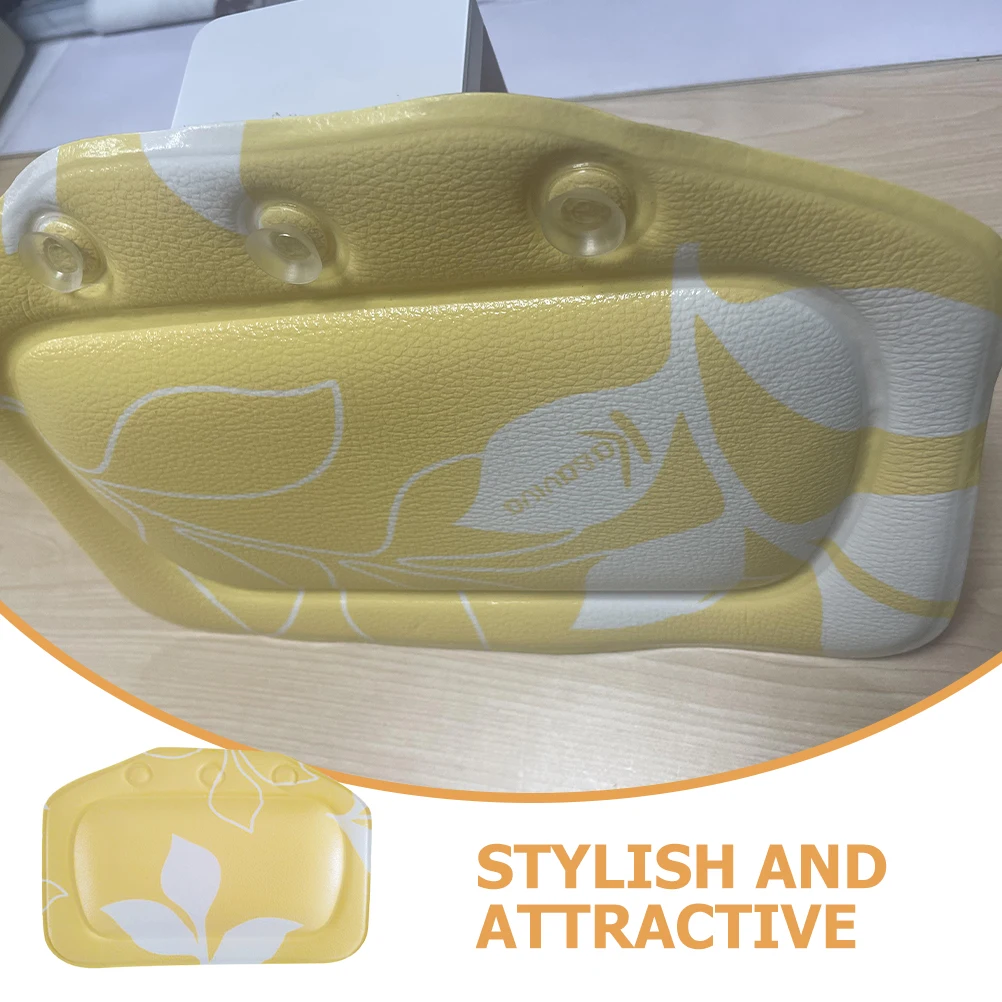 

Bathtub Pillow PVC Headrest Suction Cup Neck Support Bath Bathtub Head Pillow Accessories Tub Shower