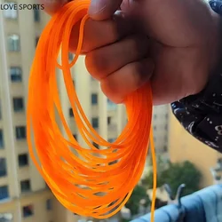 10 Meters Orange Elastic Rubber Fishing Line Fishing Rope 2mm Elastic Rope Tied Fishing Line Buffer Release Elastic Rubber Ropes