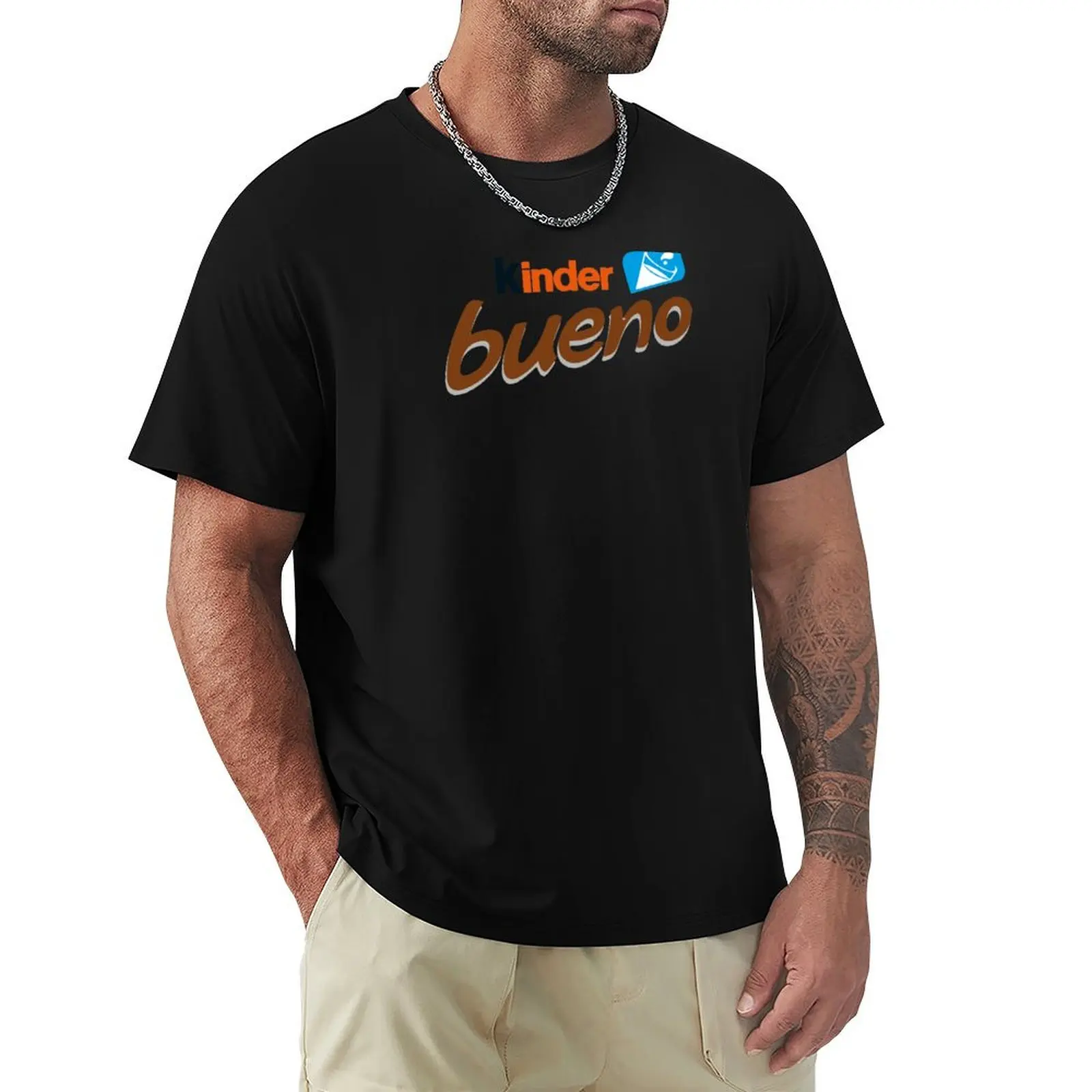 Great Taste with Double Kinder Chocolate Layers Tee T-Shirt Trendy Pattern T-Shirt for Men